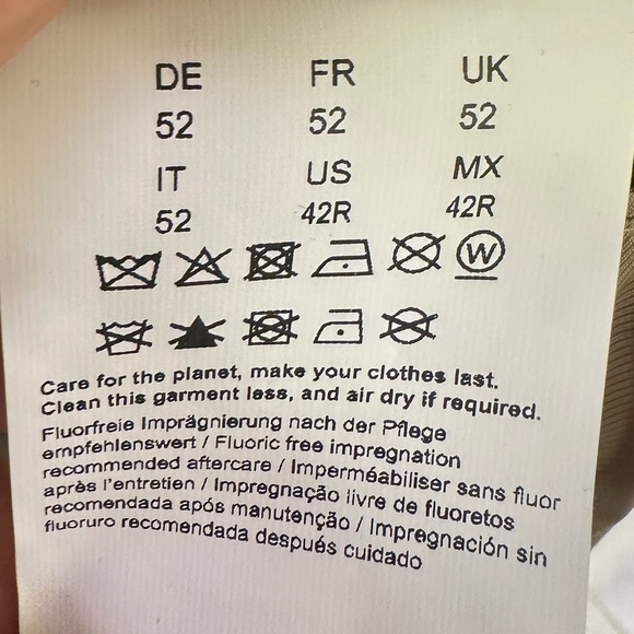 HUGO Maluks Khaki Trench Coat – Water-Repellent, Belted, Size 42R NWT - Picture 10 of 10